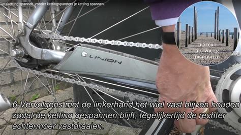 fietsketting strakker zetten|FIETSKETTING SPANNEN (MET EN ZONDER。